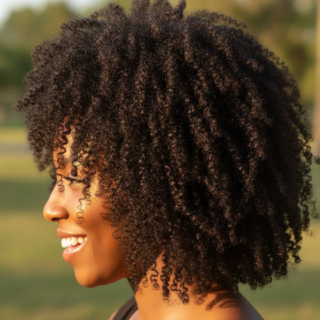 After – restored bouncy curls